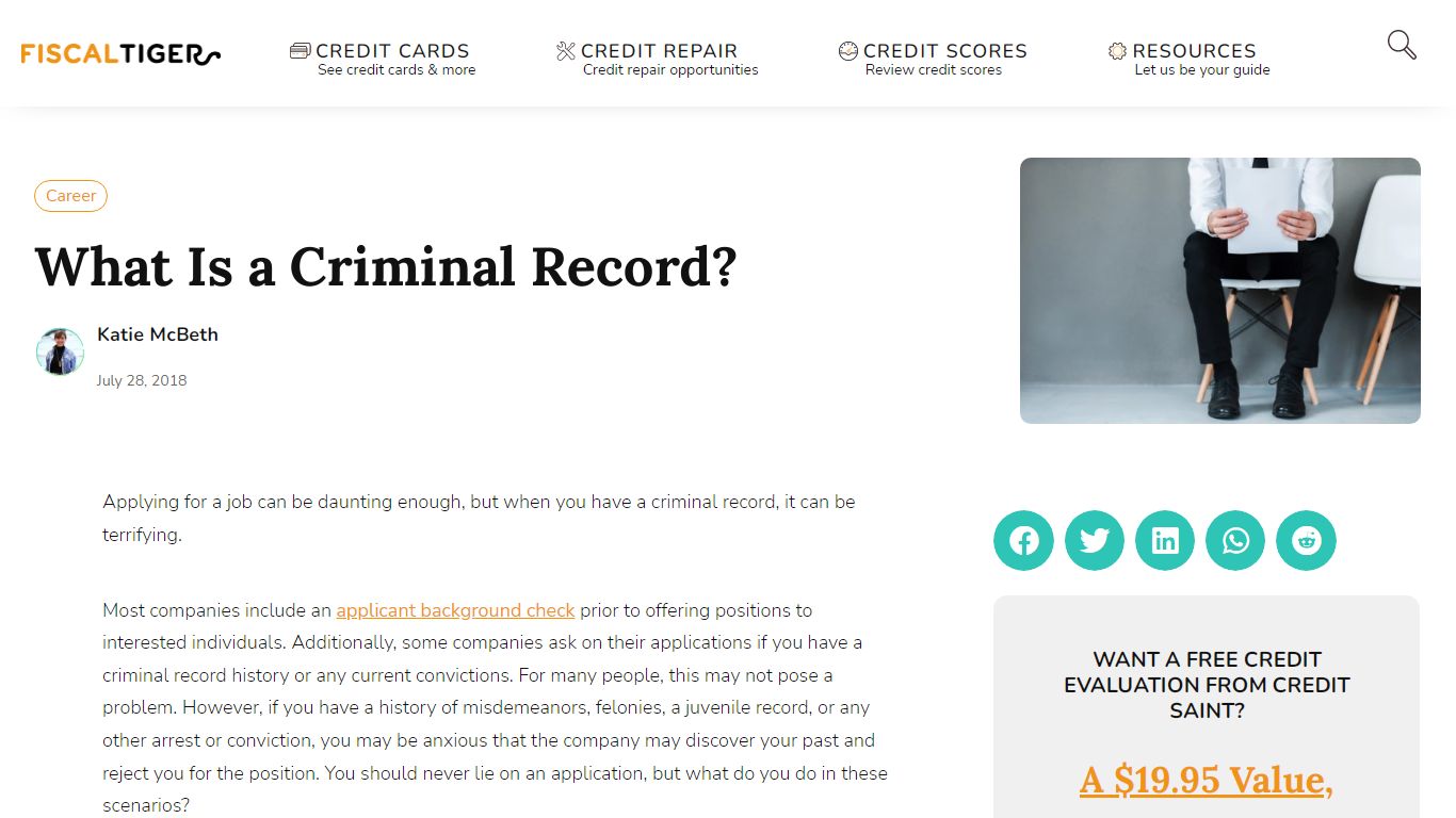 What Is a Criminal Record? - Fiscal Tiger